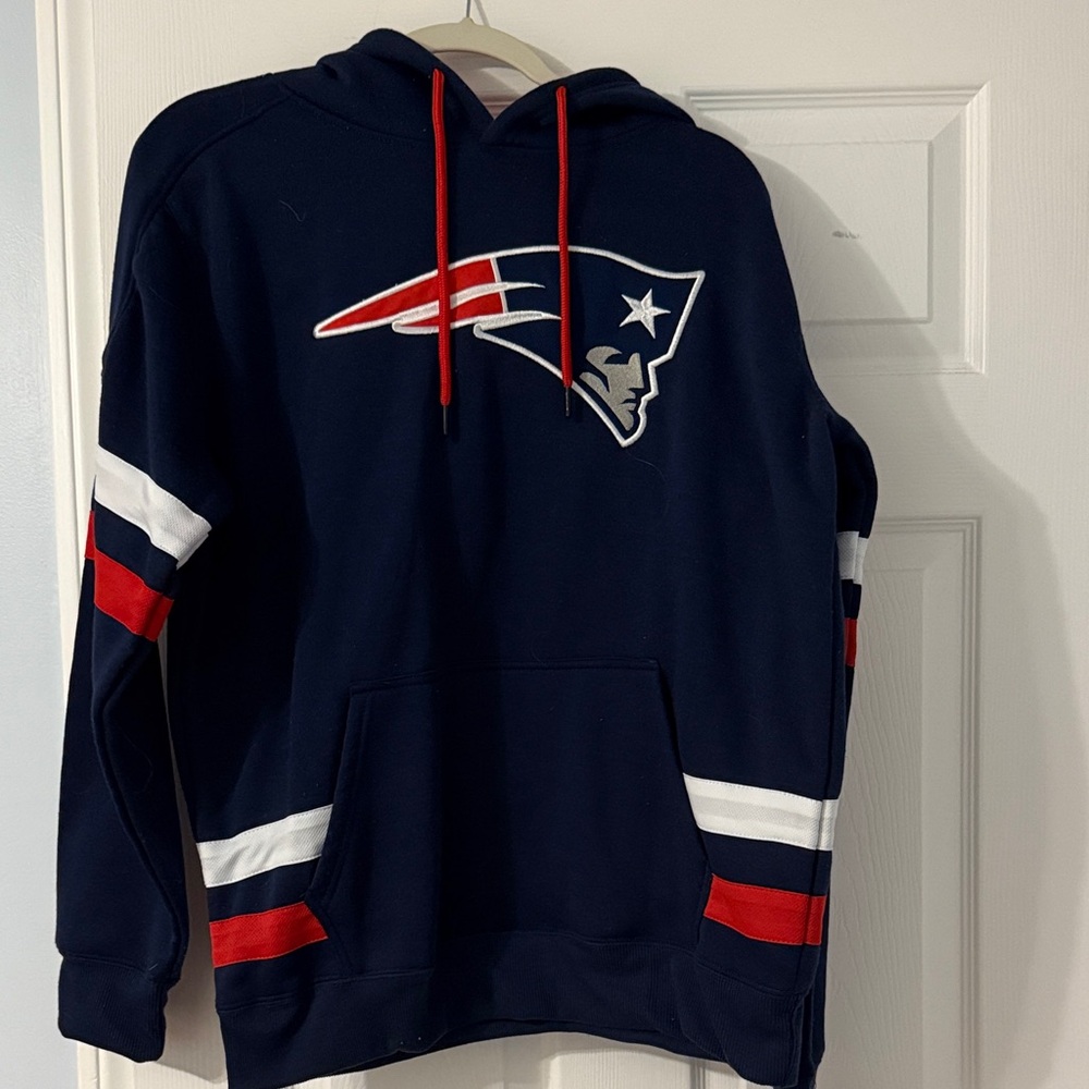 NFL Patriots Navy and Red Hoodie